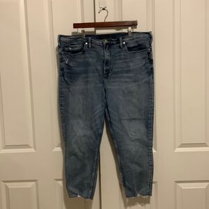 Silver Jeans Calley skinny crop Denim distressed Size 22 L25 22/25